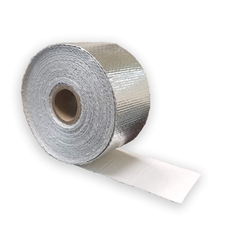 Newtex High Heat Resistant Tape - Extreme Temperature Aluminum Foil Z-Flex Tape - Pressure Sensitive Adhesive Ducting, Insulation, Reflective Heat Barrier Tape Roll (2" x 25') - Image 1